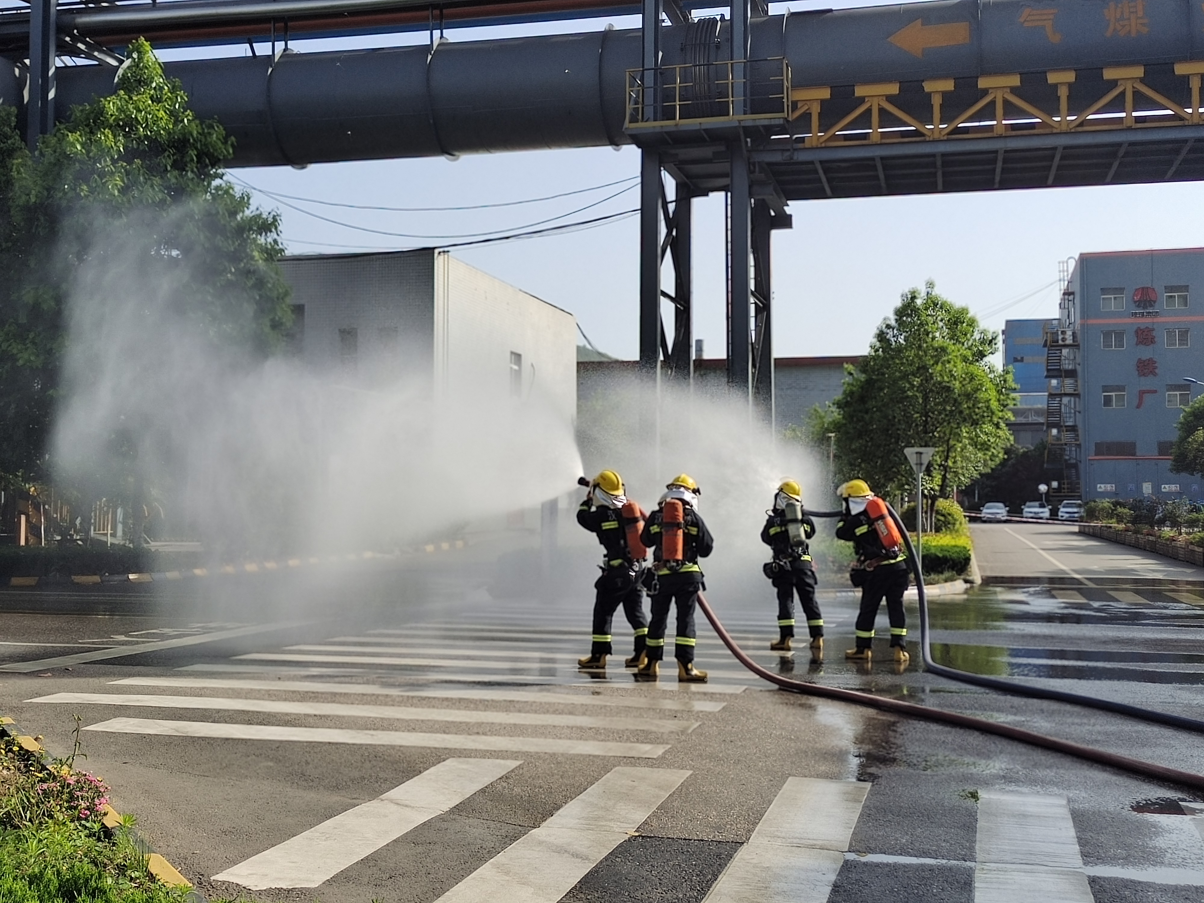 公司開展2022年煤氣事故應急演練 公司開展2022年煤氣事故應急演練